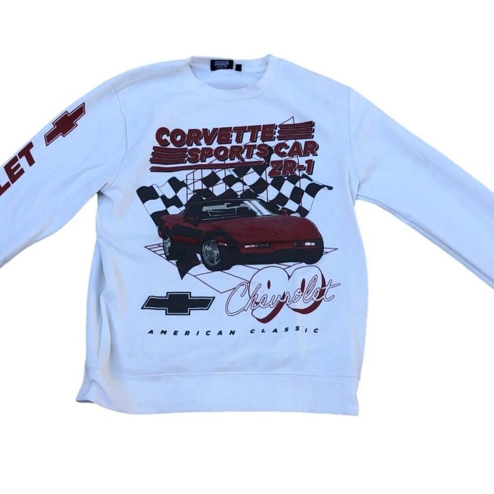CHEMISTRY Corvette Sports Car ZR-1 Sweatshirt MEDIUM Crew Sweater Car Crew Mens‌